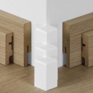 Prvky Parador k lište SL3, SL5, SL18, typ 2, Biele 1602609 Roh vonkajší (2 ks/bal)