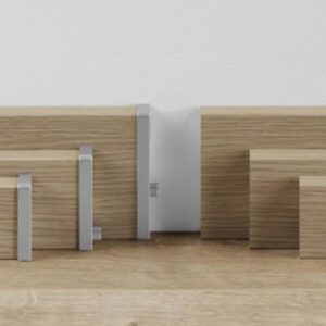 Prvky Parador k lište SL3, SL5, SL18, typ 2, Striebro 1602615 Spojka (2 ks/bal)