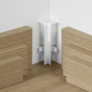 Prvky Parador k lište SL3, SL5, SL18, typ 2, Biele 1602608 Roh vnútorný (2 ks/bal)
