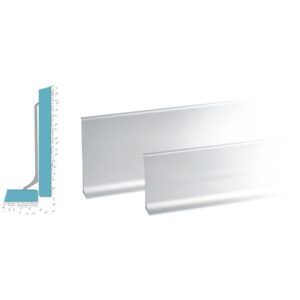 Lišta soklová Cezar LP59 Striebro celohliníková 59x10x2500 mm