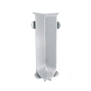 Prvky Cezar LP59 Striebro - Roh vnútorný k AL soklovej lište 59 mm (2 ks/bal)