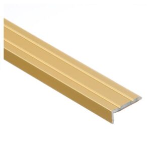 Profil AL schodový "L" 25x20 mm, elox Zlato 02, 2,7 m, samolepiaci, LSW20K Cezar