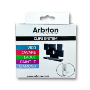 Úchyt na soklové lišty Arbiton VIGO 60, VIGO 80, CAVARE, PAINT IT, plastový (20 ks/bal)