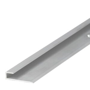 Profil AL ukončovací "U" 5,1 mm, elox Striebro 01, 2,7 m, skrutkovací k vinylom hr. 5 mm, P.L5LVT Cezar (9x7,9x29 mm)