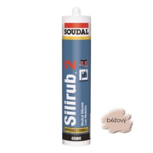 Silikón Soudal Silirub 2 beige béžový 300 ml neutrálny OXIM (EAN 5411183001695)