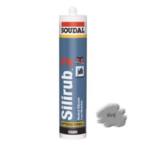 Silikón Soudal Silirub 2 sivý 300 ml neutrálny OXIM (EAN 5411183001633)