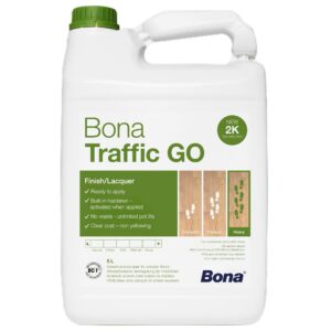 Lak Bona TRAFFIC GO polomat 5 L 1-zložkový vrchný PU na vodnej báze