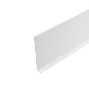 Lišta soklová Cezar LP80 Biela RAL9003 celohliníková 80x10x2500 mm