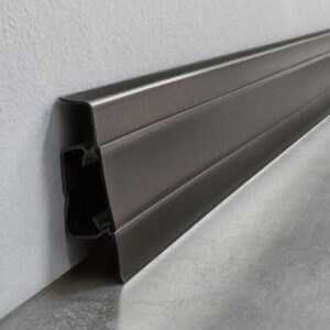 Lišta soklová PVC Arbiton MACK Čierna matná 220 60x20x2500 mm