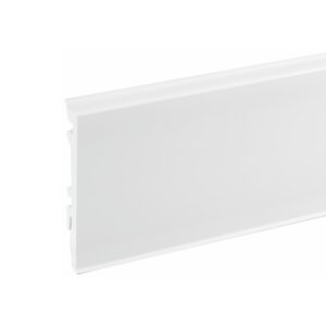 Lišta soklová PVC Cezar MASTERLINE 80 Biela (RAL 9003) 81,5x17,2x2200 mm