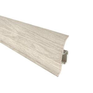 Lišta soklová PVC Cezar PREMIUM Classic Dub Sivý Organic M319 59x22x2200 mm