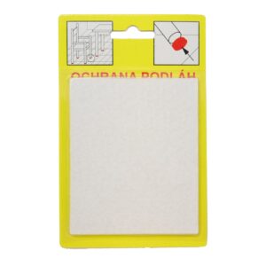 Podložky Filcové samolepiace Biele, Typ 108 - 82x100 mm, hr. 3 mm, 1 ks/bal