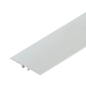 Profil AL prechodový plochý 35 mm, fólia Striebro C0, 1,86 m, samolepiaco-narážací, LWP355w1 Cezar