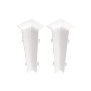 Prvky Cezar Hi Line Prestige 75 Biela RAL9003 - Roh vnútorný k soklovej lište 75 mm (2 ks/bal)