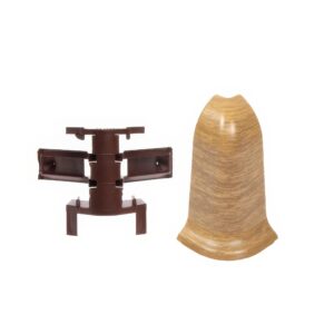 Prvky Cezar PREMIUM Classic Teak Tmavý M085 - Roh vonkajší+KRAB