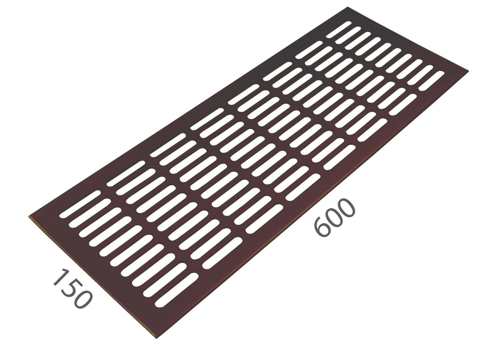 SRL - ALFA vetracia mriežka 150 x 600 mm