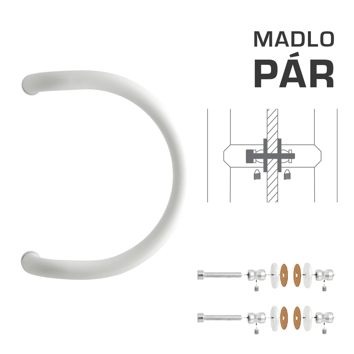 WA - MADLO M1 WA/A-S-SKLO pár