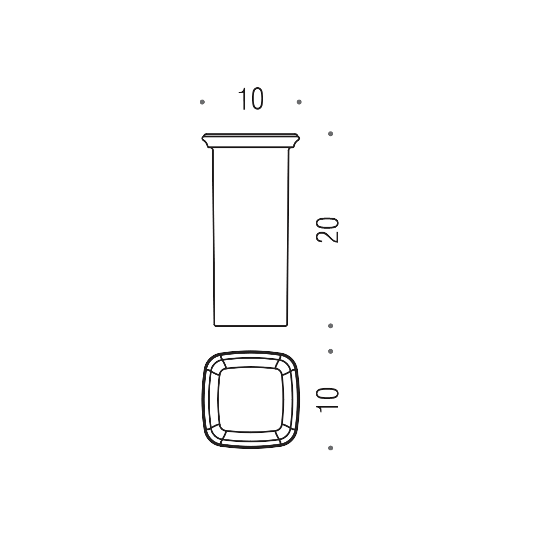 CB - PORTOFINO B3250 - Náhradná nádoba na WC kefu