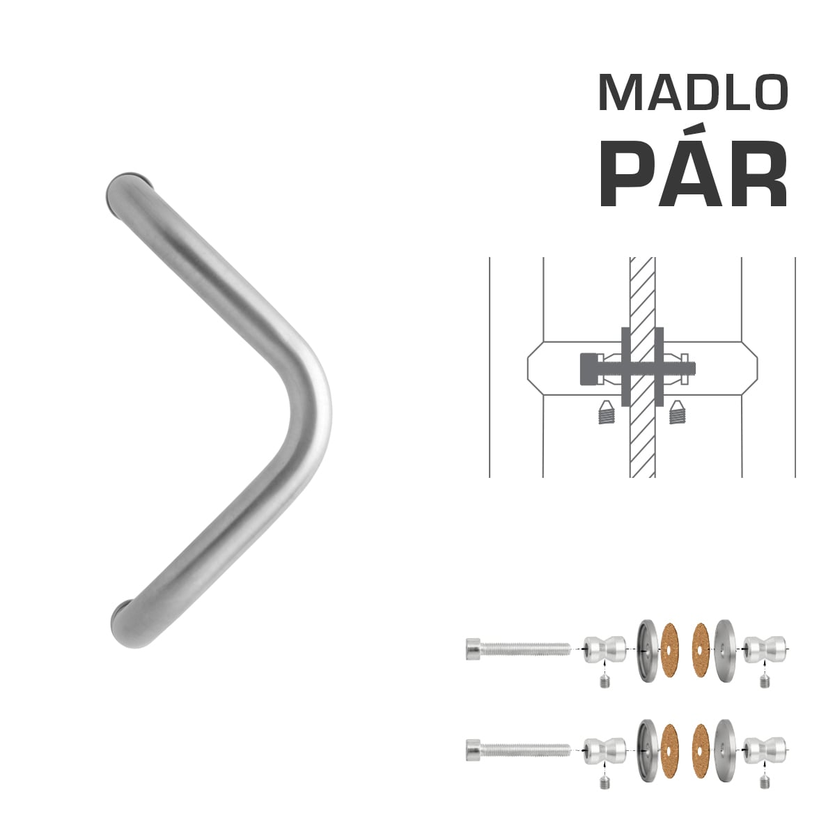 WA - MADLO M6 WA/A-S-SKLO pár