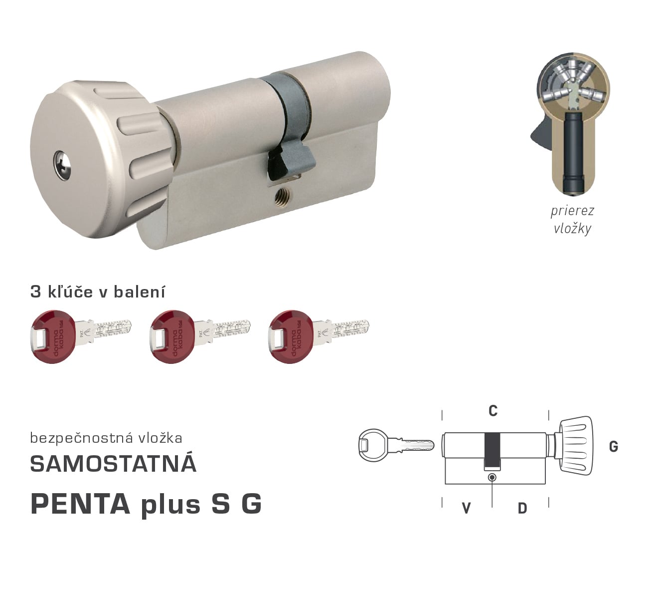 DK - PENTA plus S G - s gombíkom
