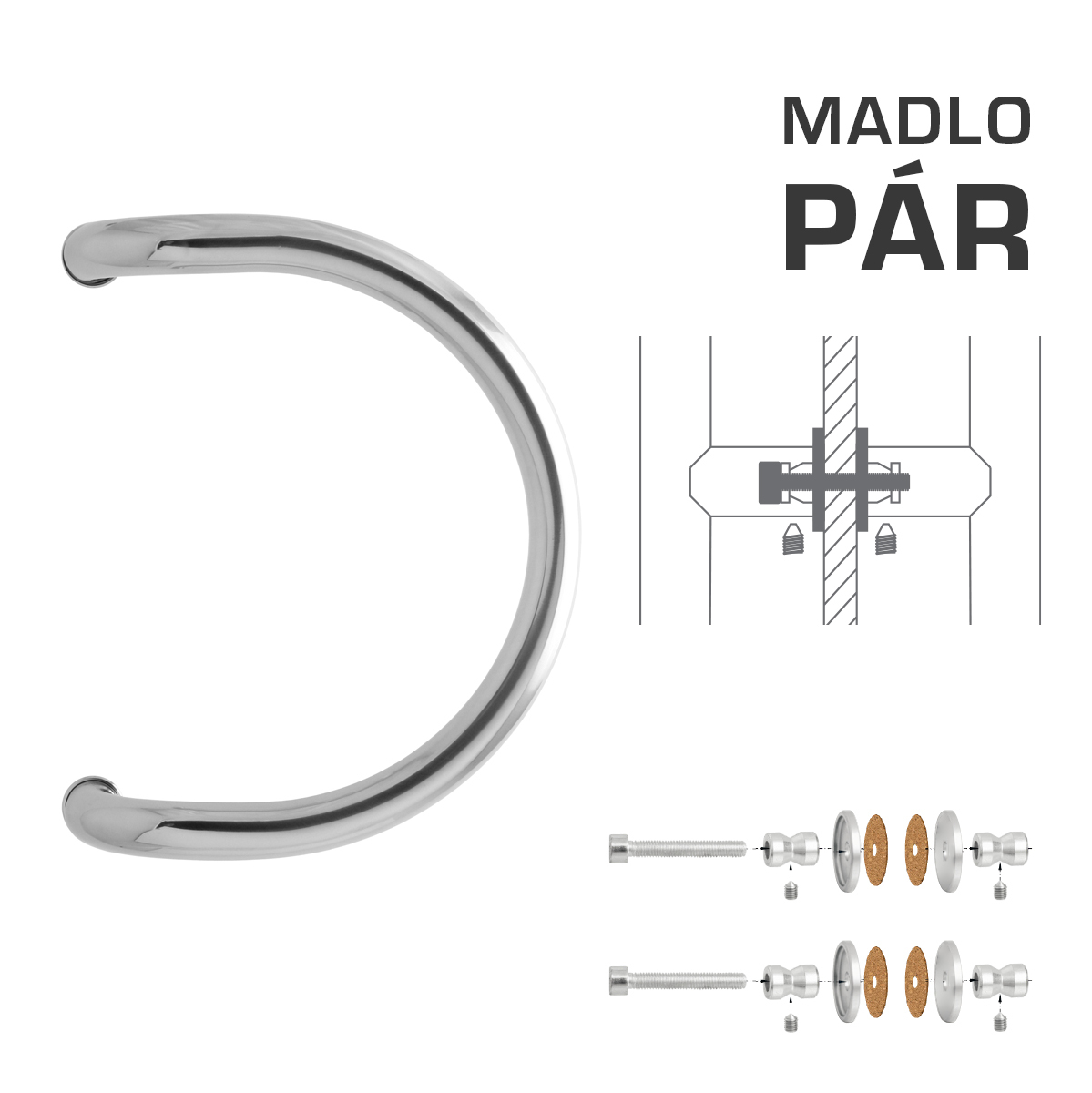 WA - MADLO M1 WA/A-S-SKLO pár