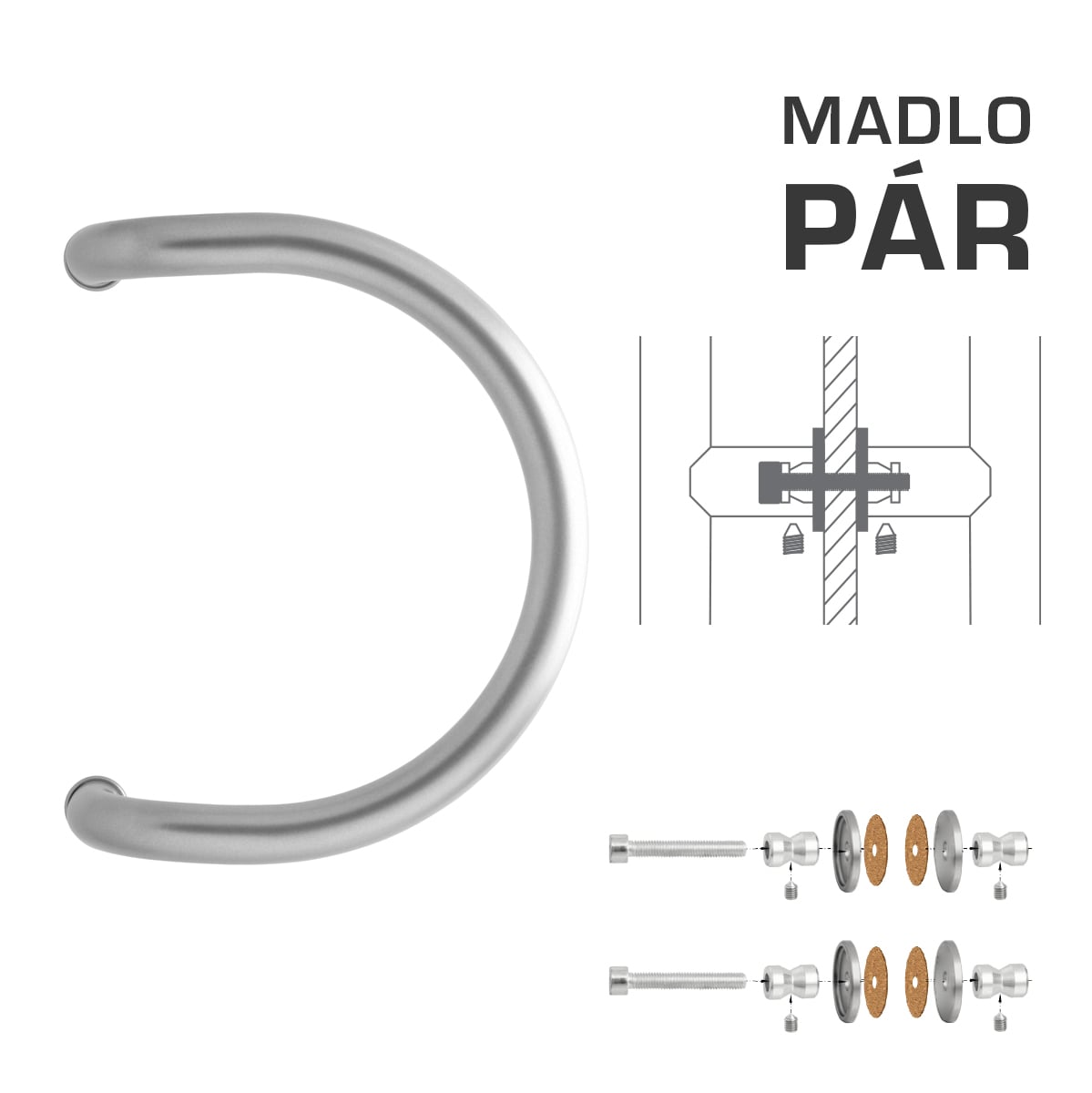 WA - MADLO M1 WA/A-S-SKLO pár