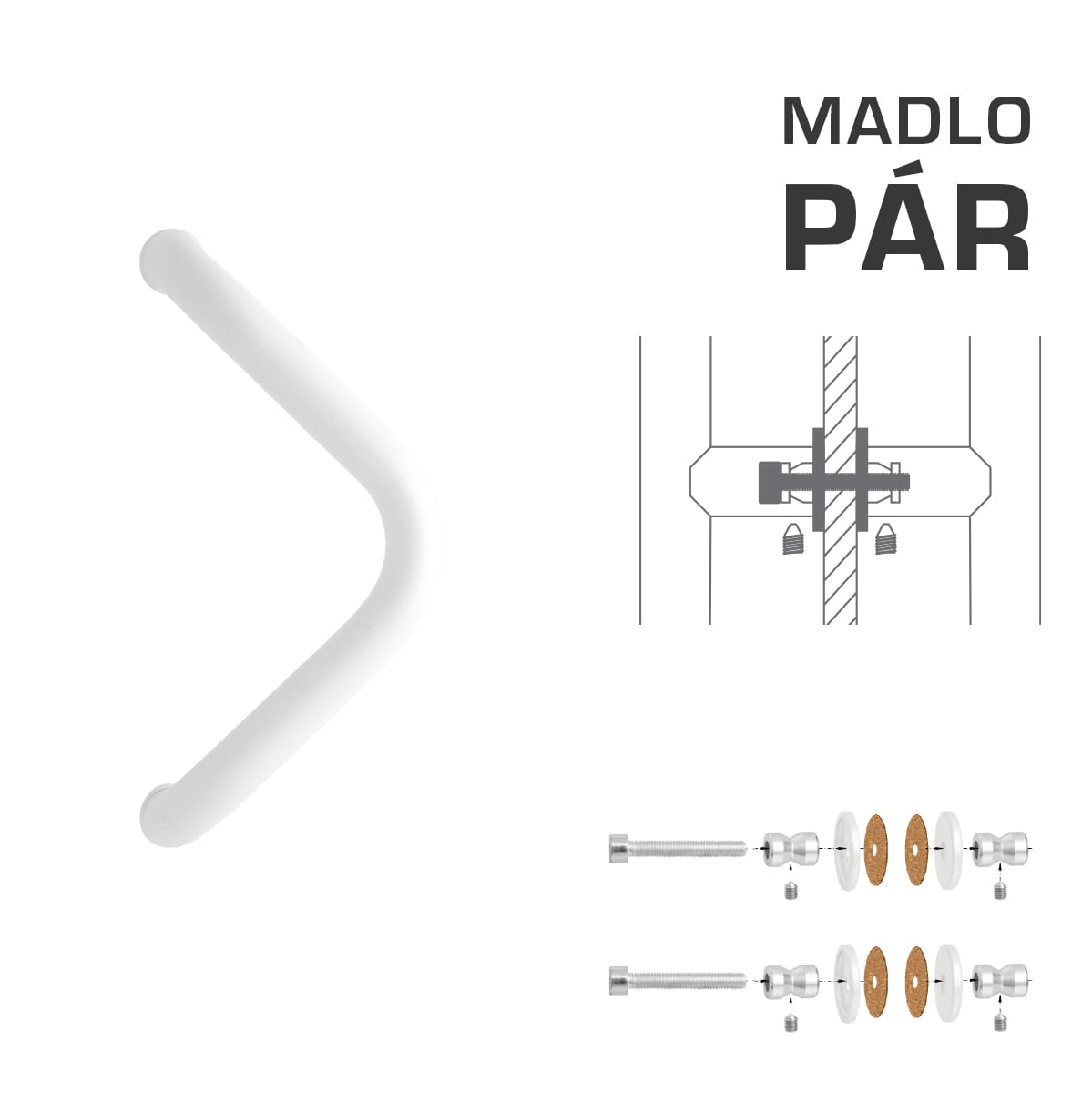 WA - MADLO M6 WA/A-S-SKLO pár