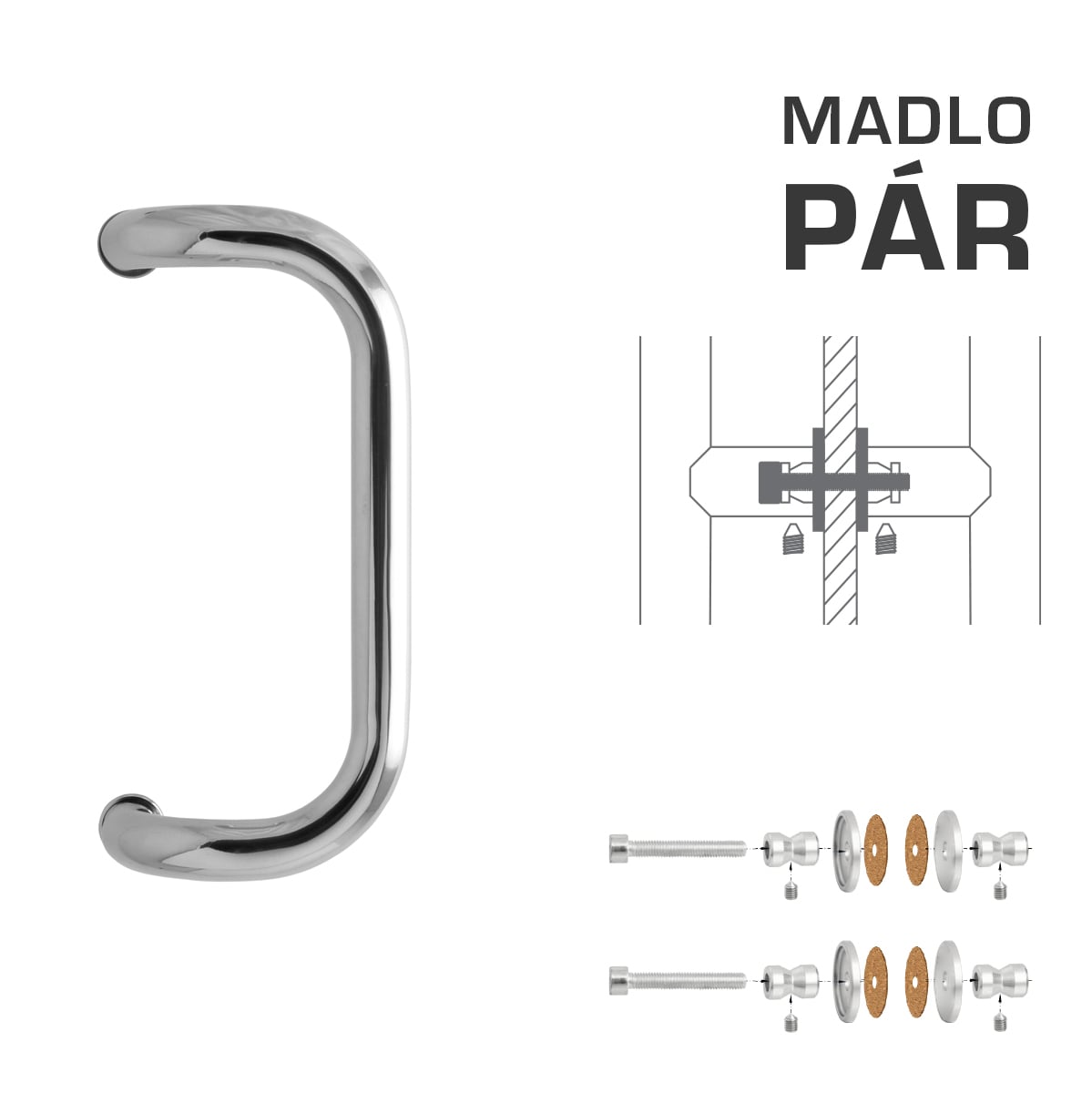 WA - MADLO M2 WA/A-S-SKLO pár