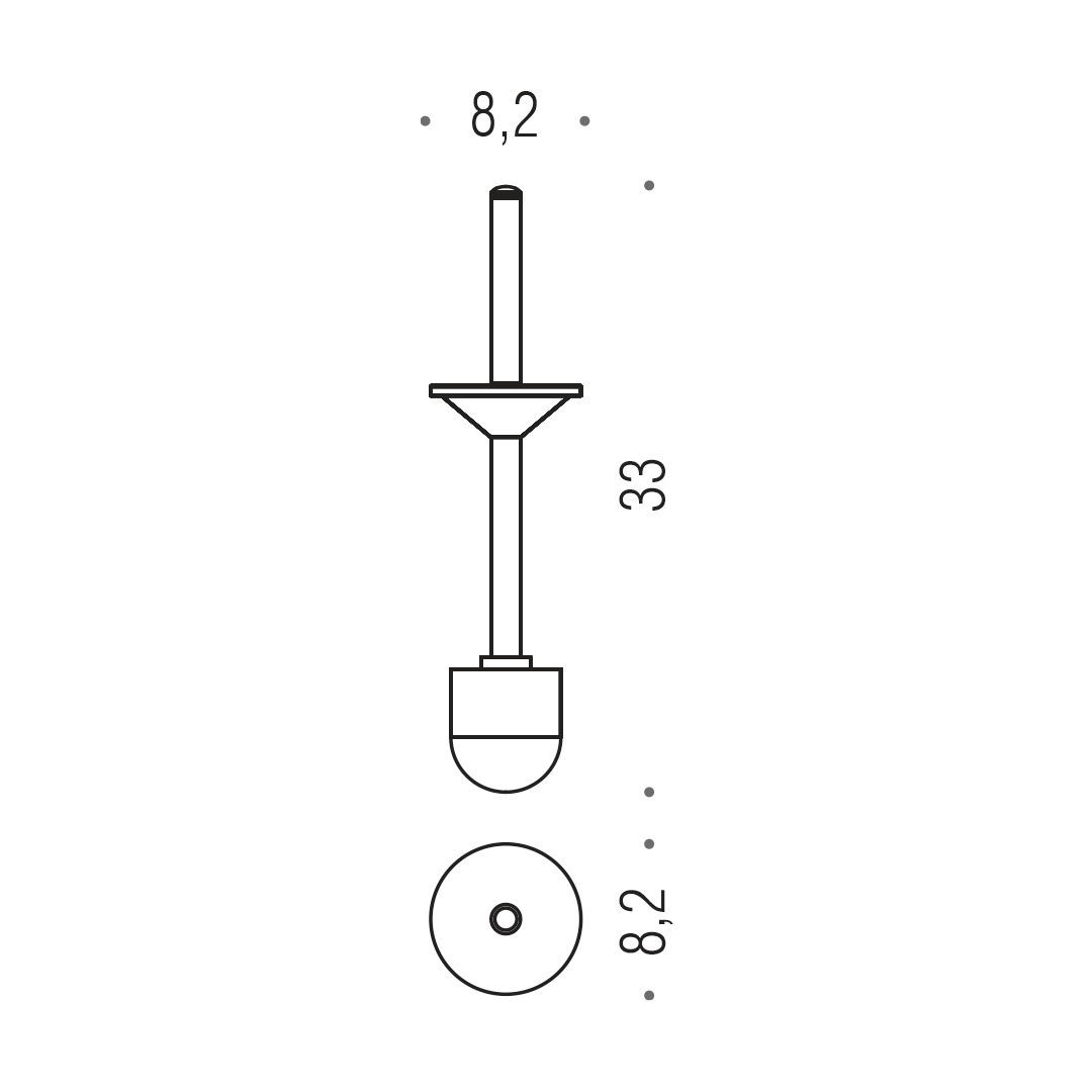 CB - BASIC B2758 - Náhradná WC kefa