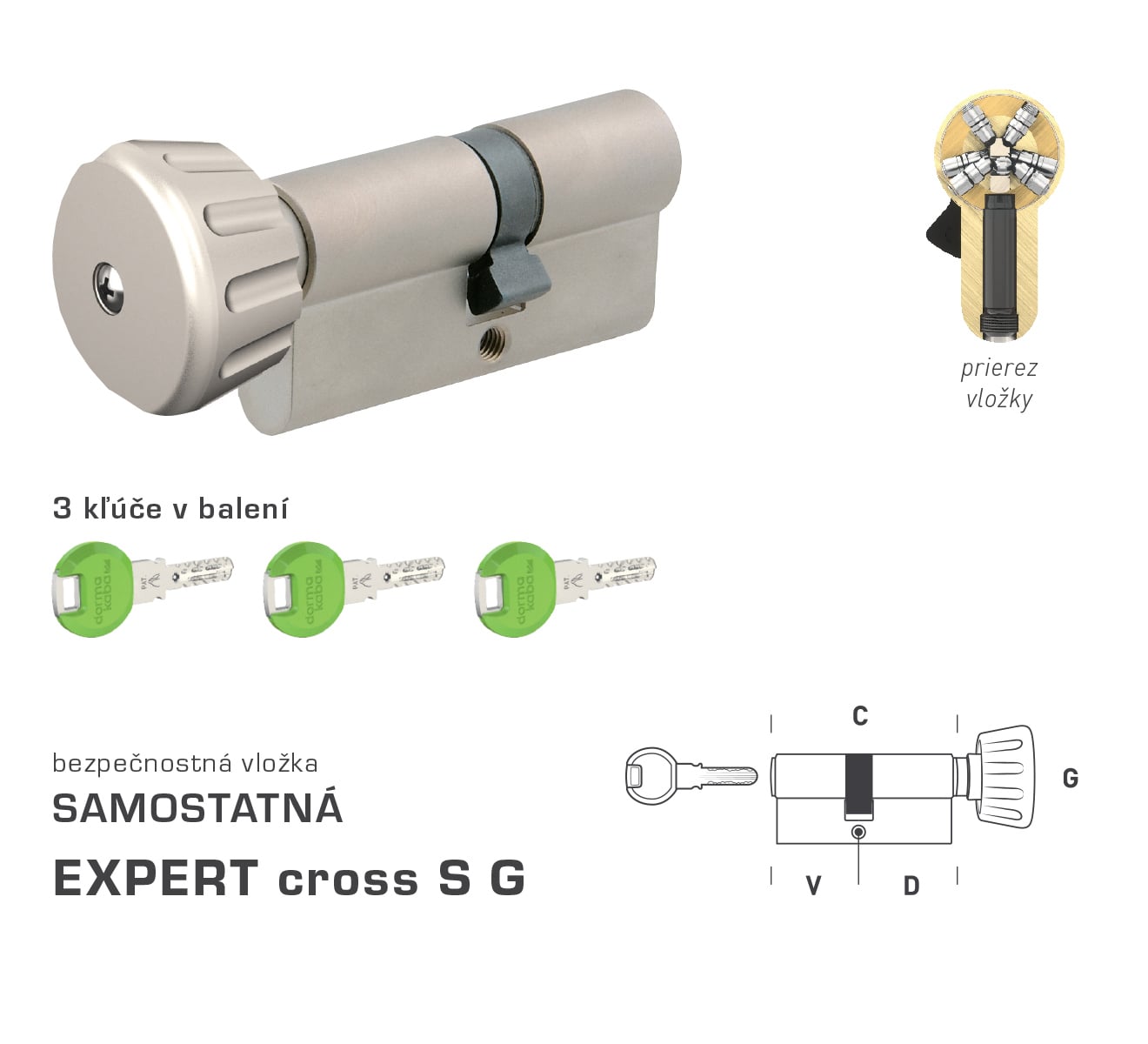 DK - EXPERT cross S G - s gombíkom