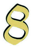 LR - DOMOVÁ ČÍSLICA "8" - 120 mm