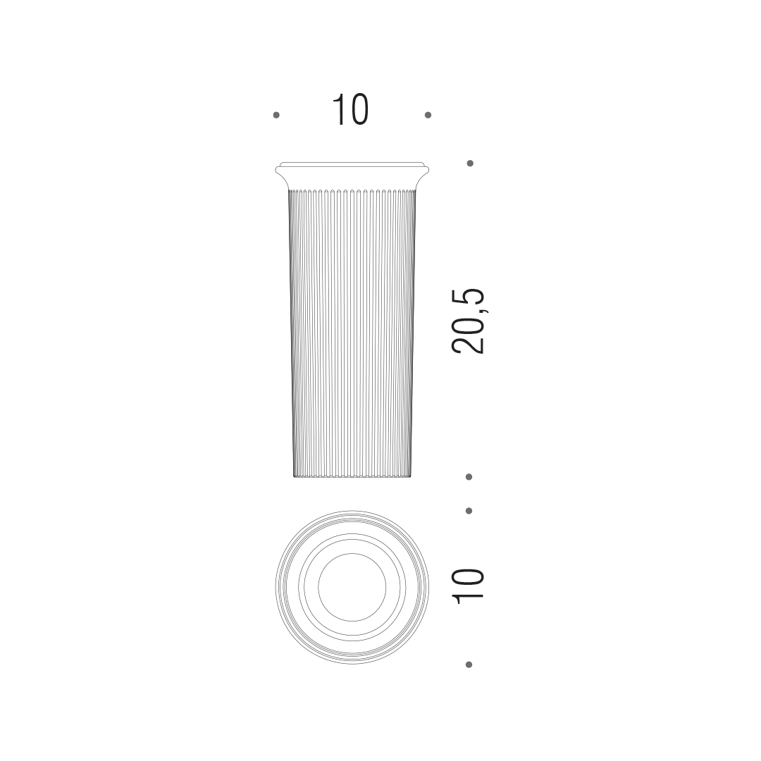 CB - HERMITAGE B3350 - Náhradná nádoba na WC kefu