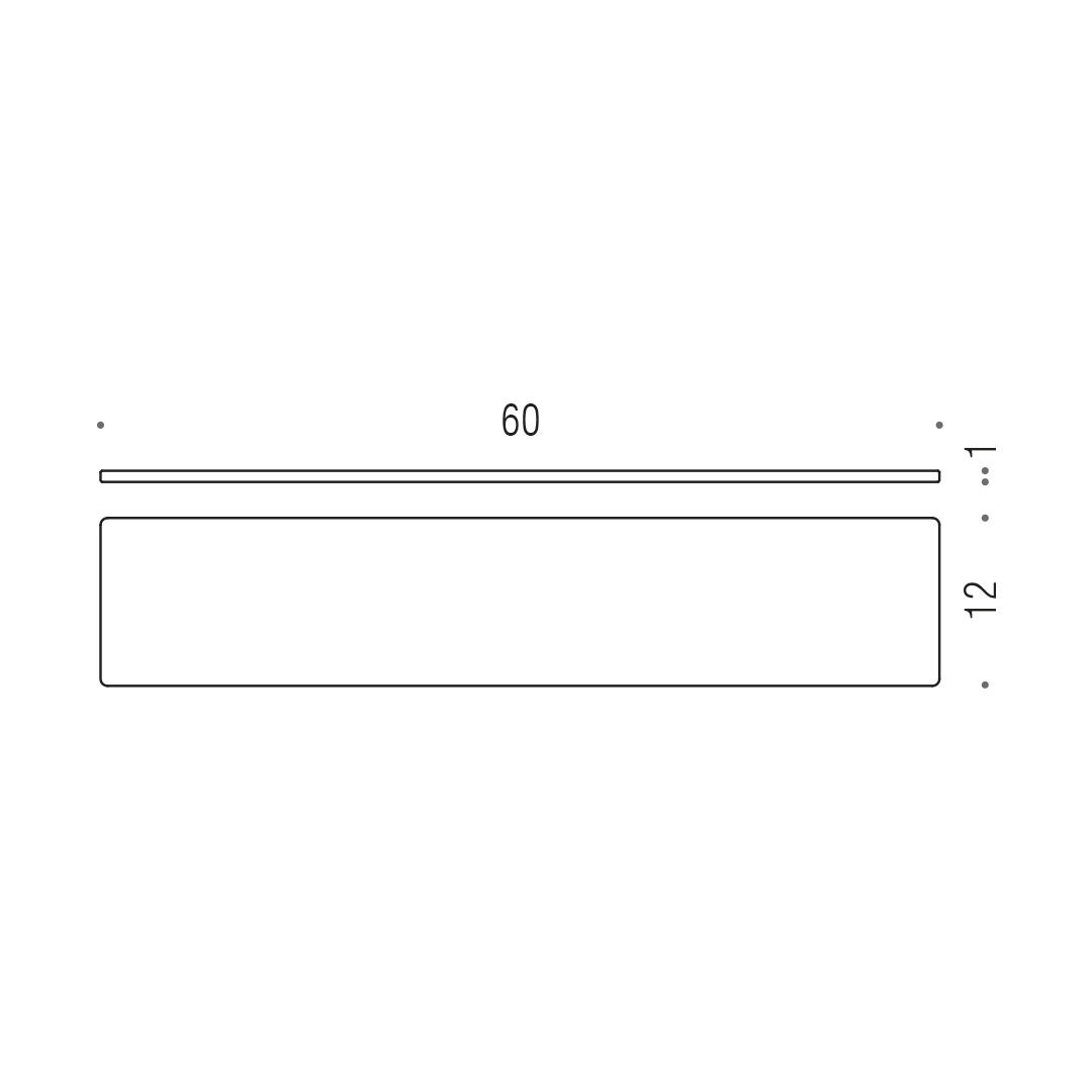 CB - LOOK B1661 - Náhradná sklenená polička