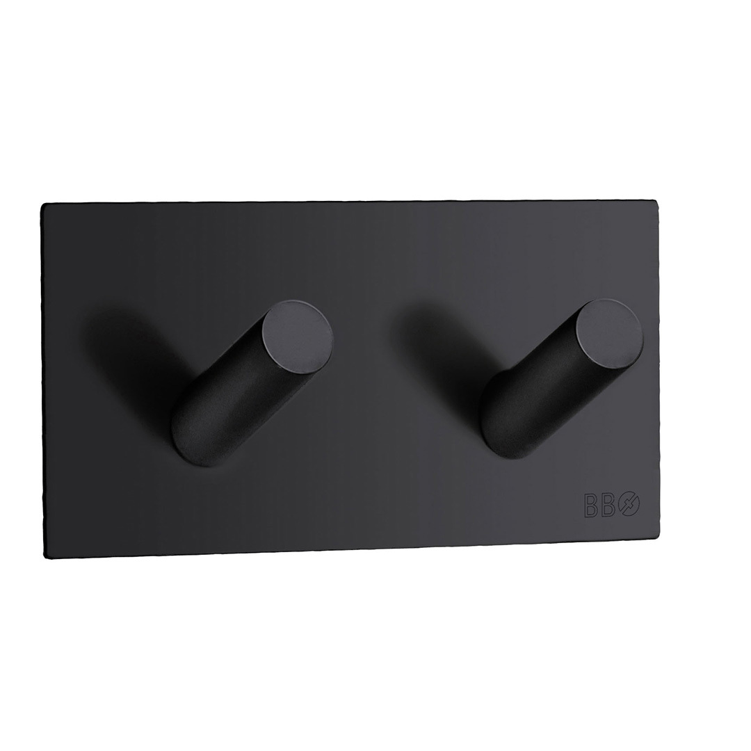 SO - BB - BB1093 - Samolepiaci vešiak na uteráky dvojitý