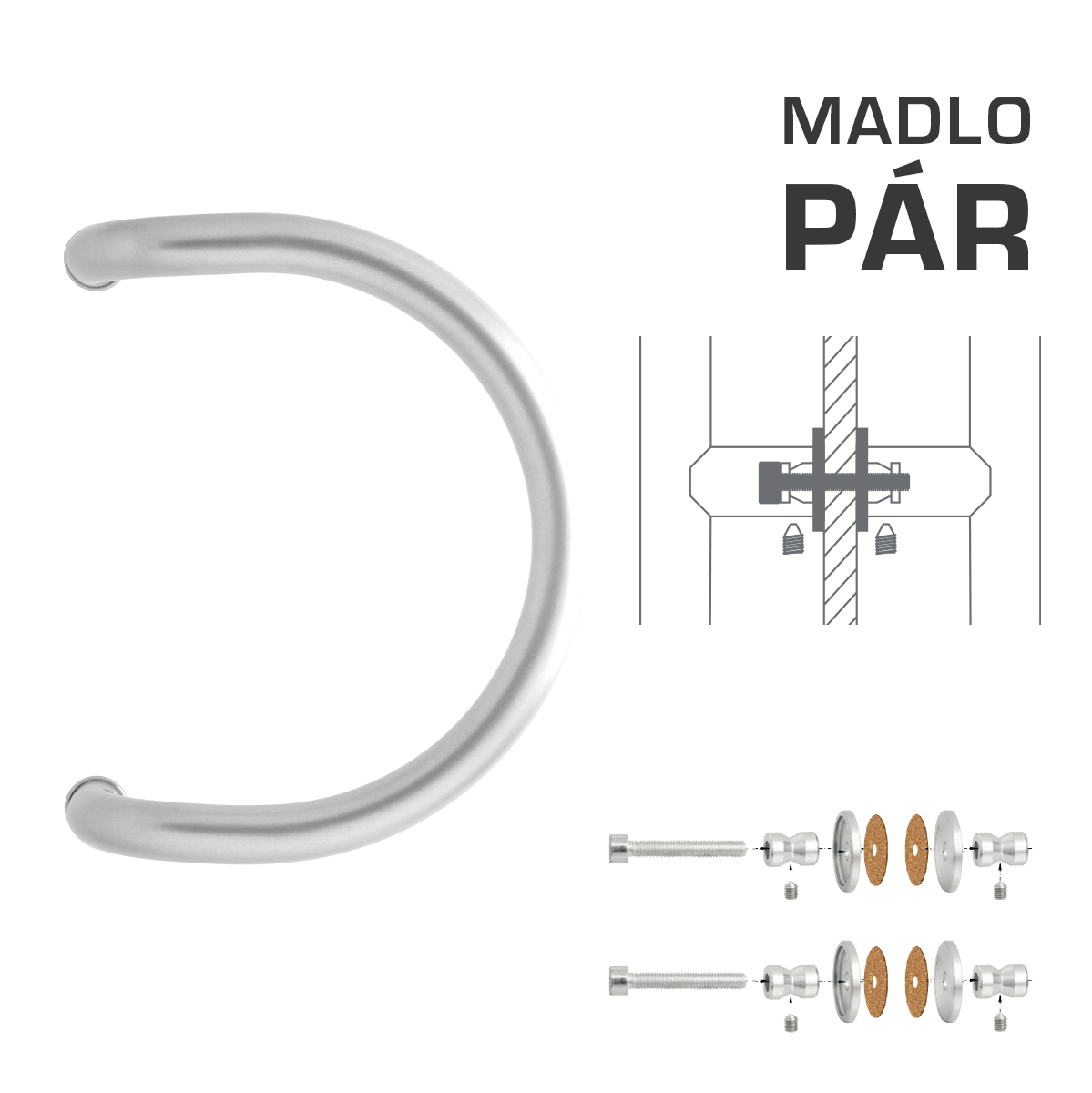 WA - MADLO M1 WA/A-S-SKLO pár