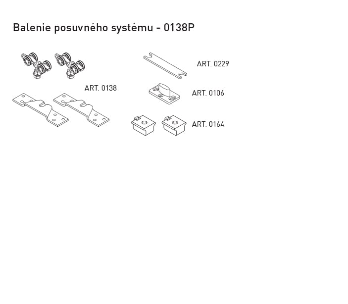 SC - Balenie posuvného systému 100 SILENT SOFT art. 0138P