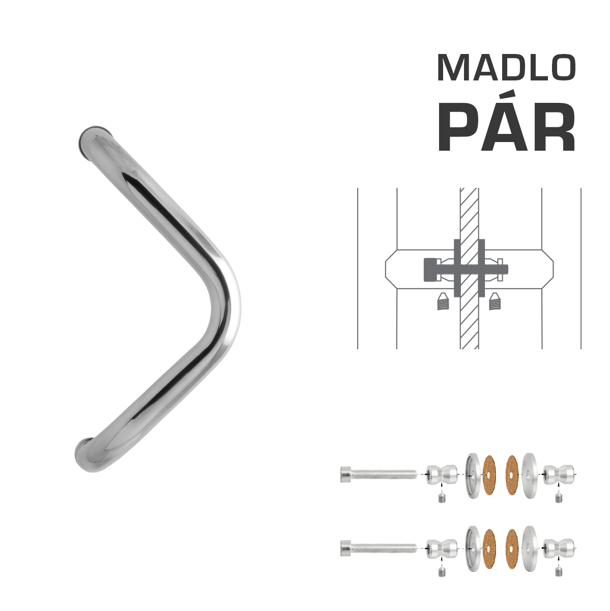WA - MADLO M6 WA/A-S-SKLO pár