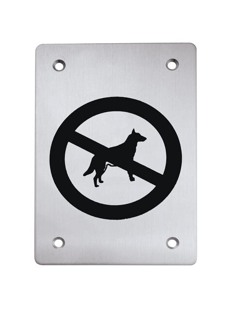 TI - Piktogram "Zákaz vodenia psov" - hranatý