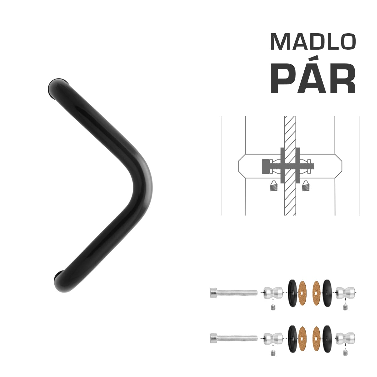 WA - MADLO M6 WA/A-S-SKLO pár