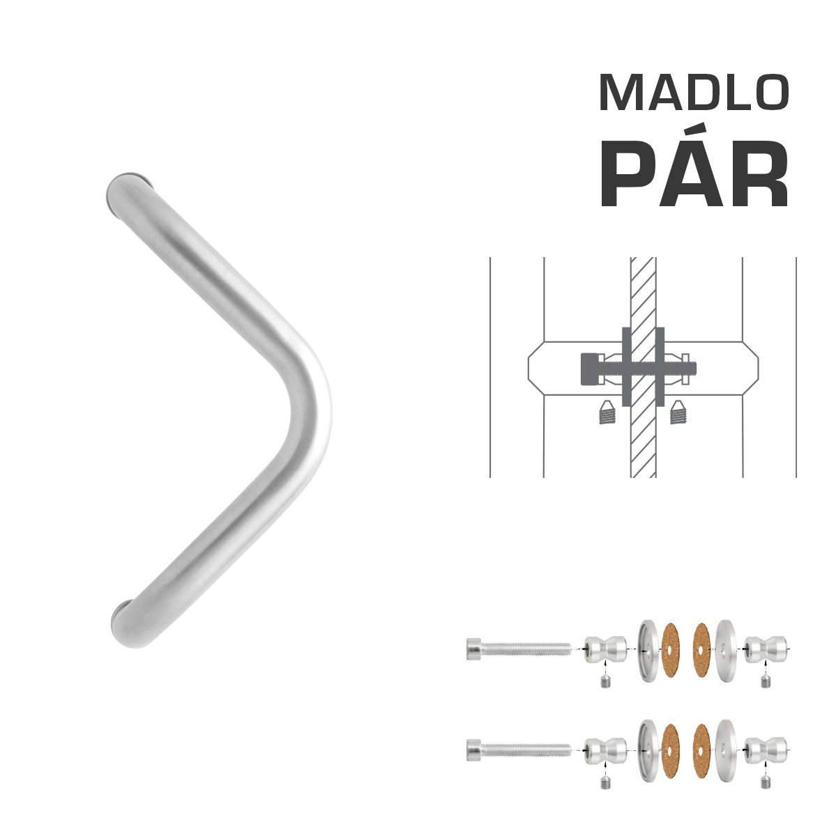 WA - MADLO M6 WA/A-S-SKLO pár