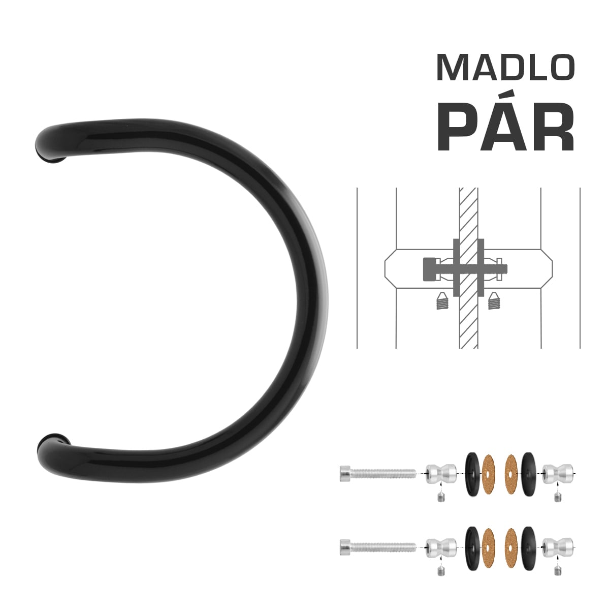 WA - MADLO M1 WA/A-S-SKLO pár