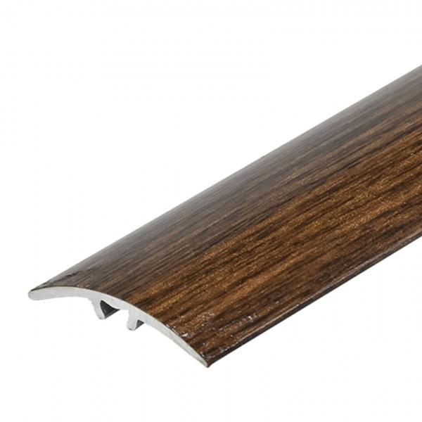 Profil AL prechodový 30 mm, fólia Wenge 25, 2,7 m, narážací oblý, LW30 Cezar