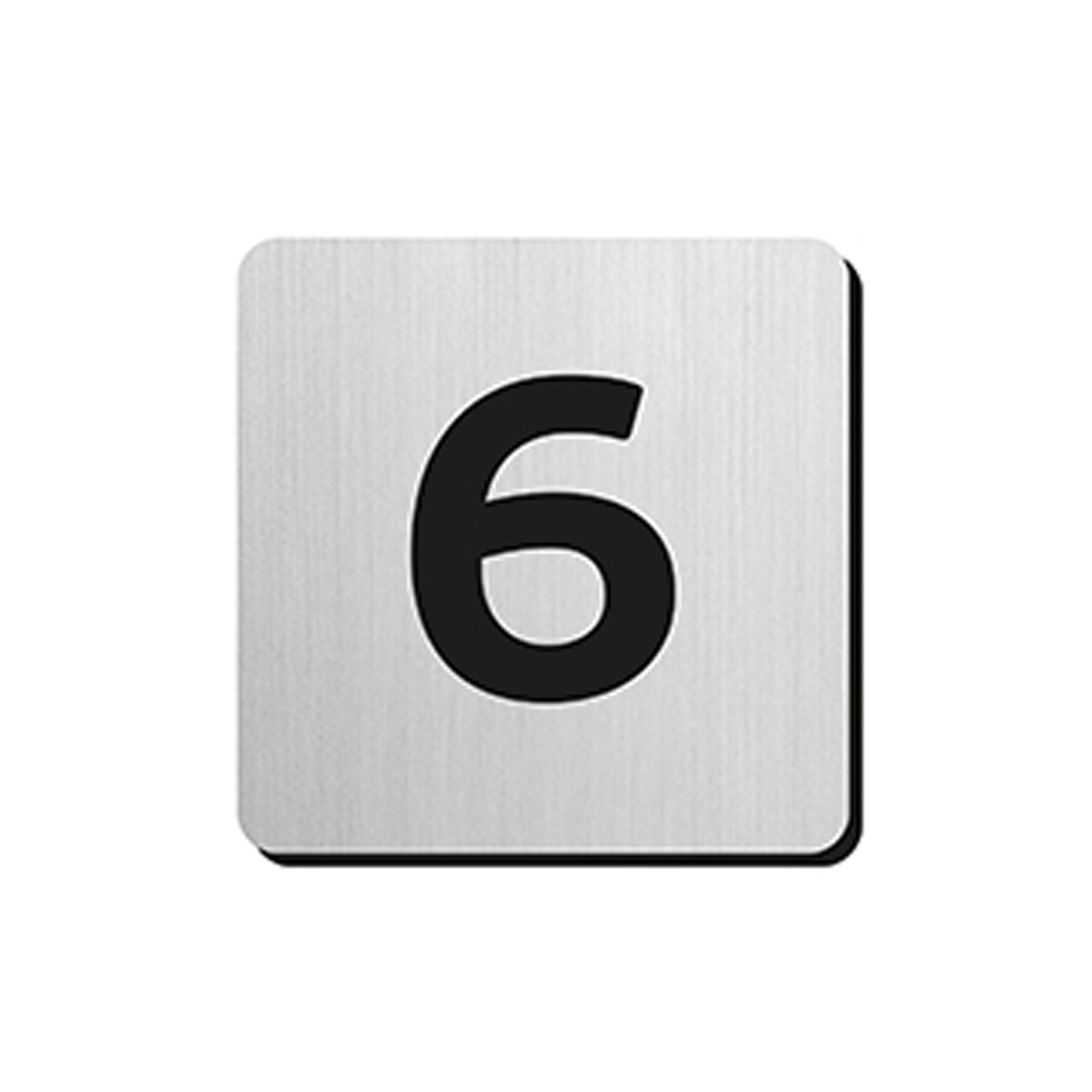 JNF - PIKTOGRAM ČÍSLICA "6" IN.34.300 - 75 mm - nalepovacia
