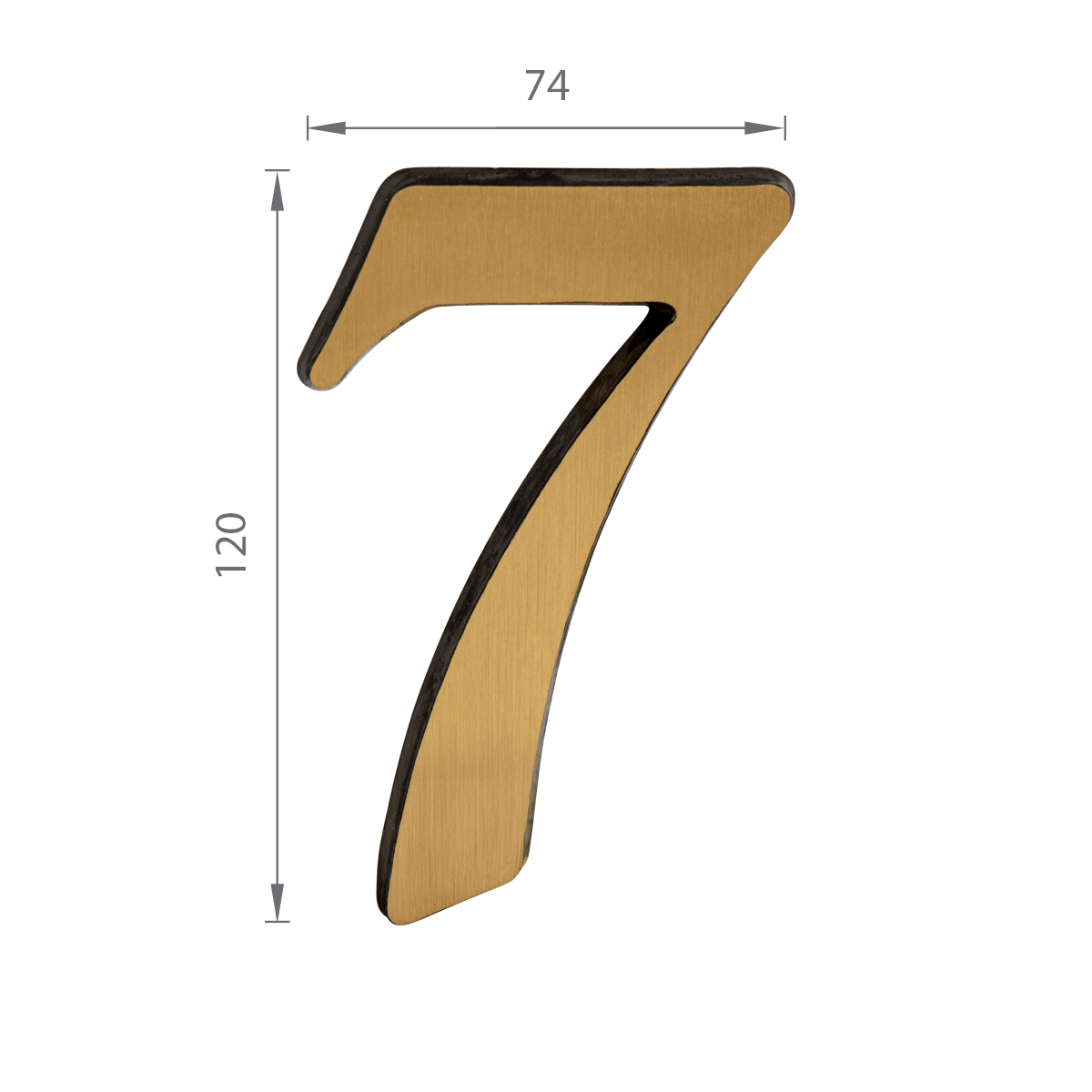 SS - DOMOVÁ ČÍSLICA  "7" -  120 mm