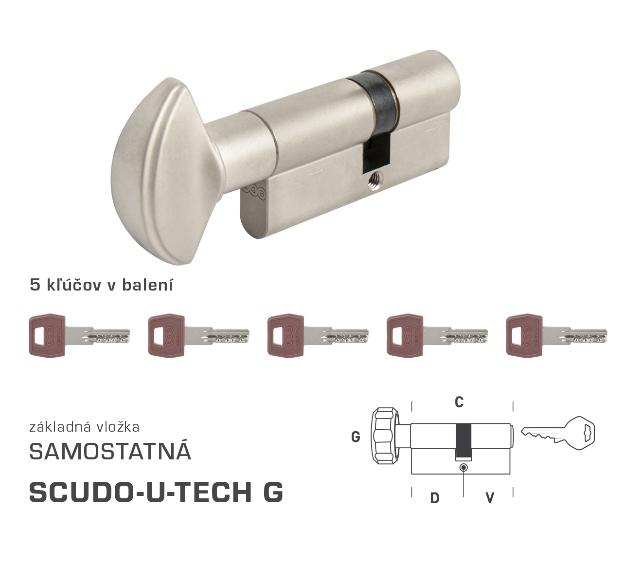 AGB - Vložka U-TECH S G obojstranná