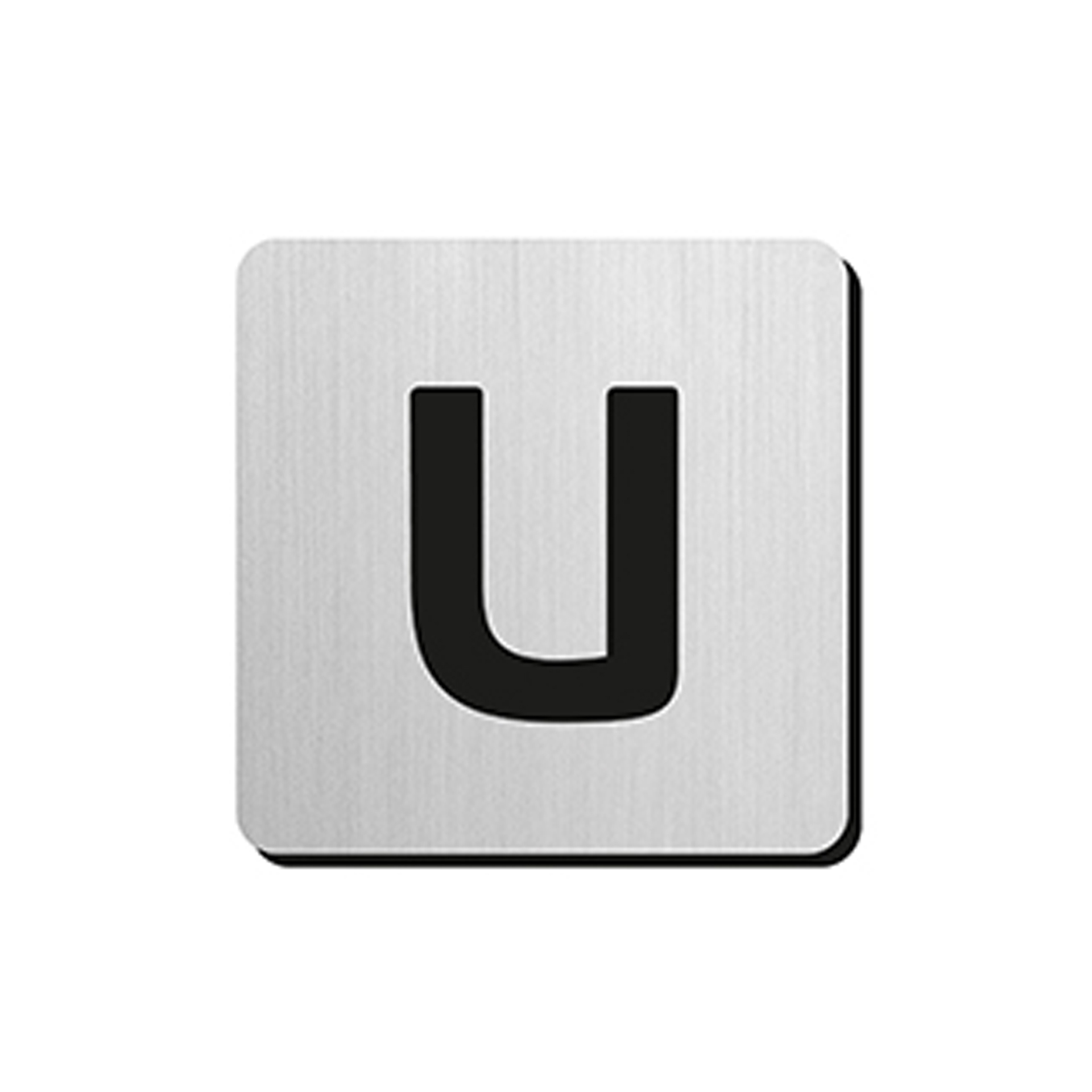 JNF - PIKTOGRAM PÍSMENO "U" - IN.34.300 - 75 mm - nalepovacie