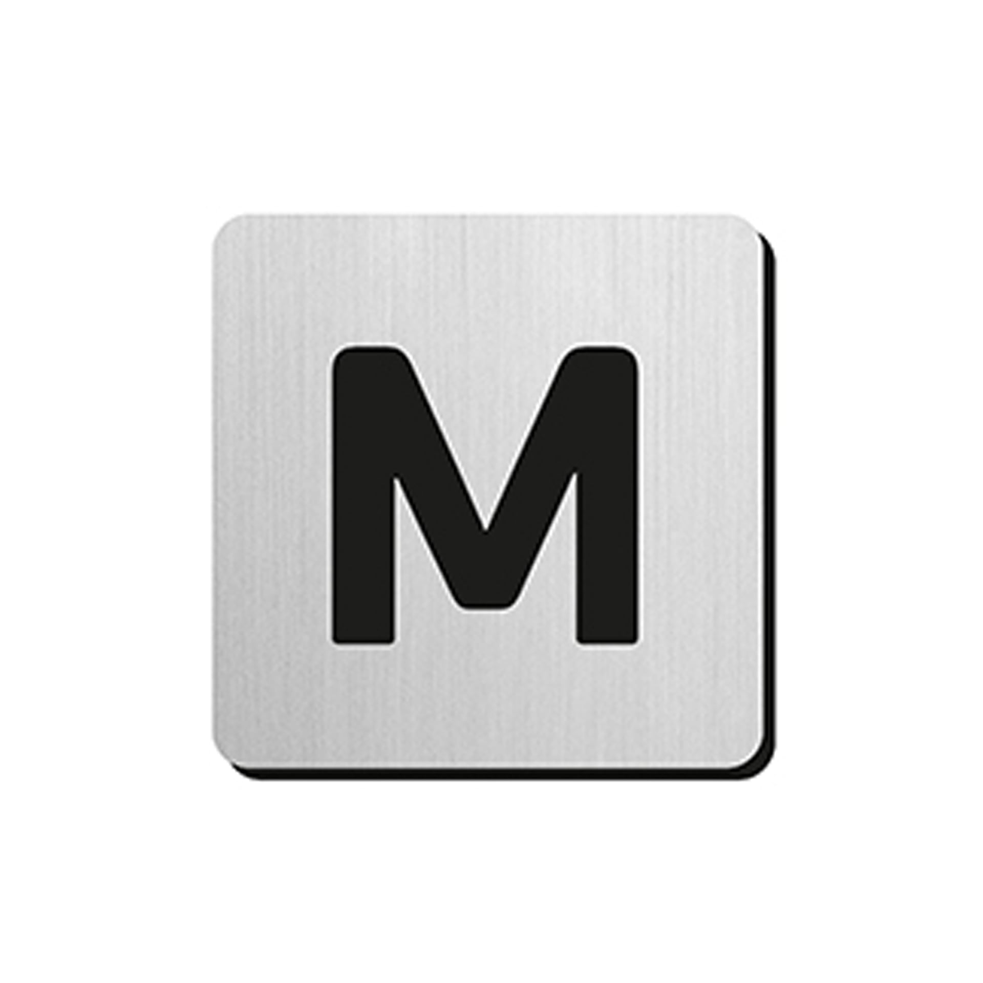 JNF - PIKTOGRAM PÍSMENO "M" - IN.34.300 - 75 mm - nalepovacie