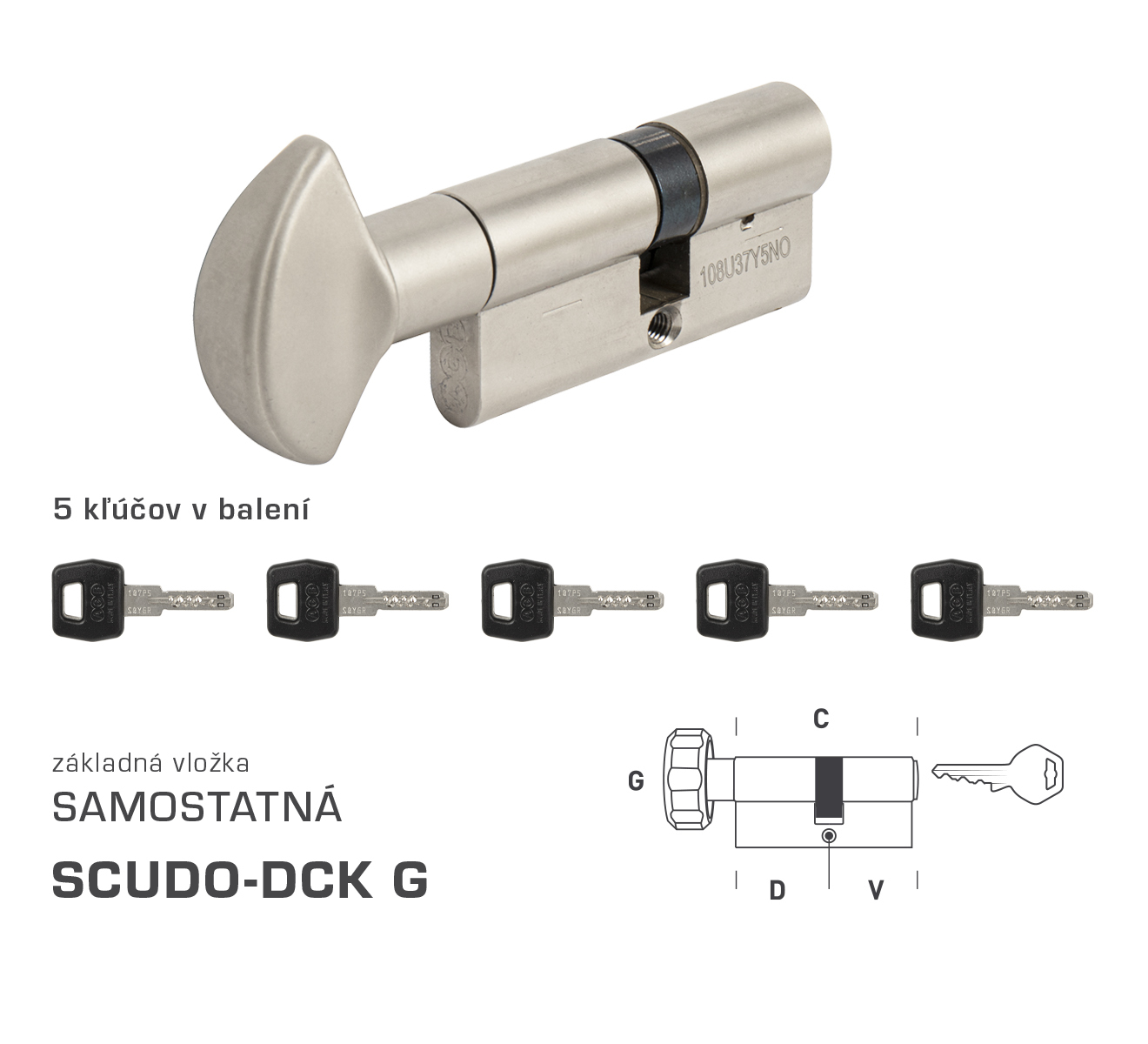 AGB - Vložka SCUDO DCK S G obojstranná