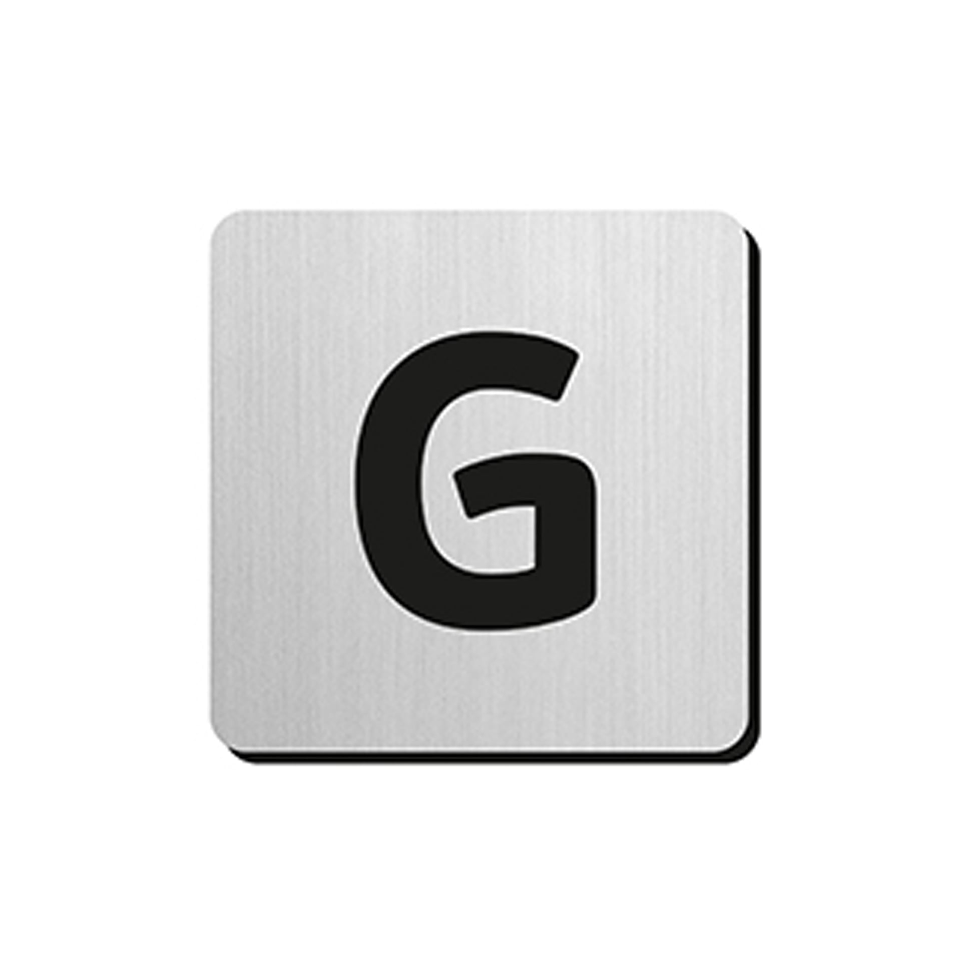 JNF - PIKTOGRAM PÍSMENO "G" - IN.34.300 - 75 mm - nalepovacie