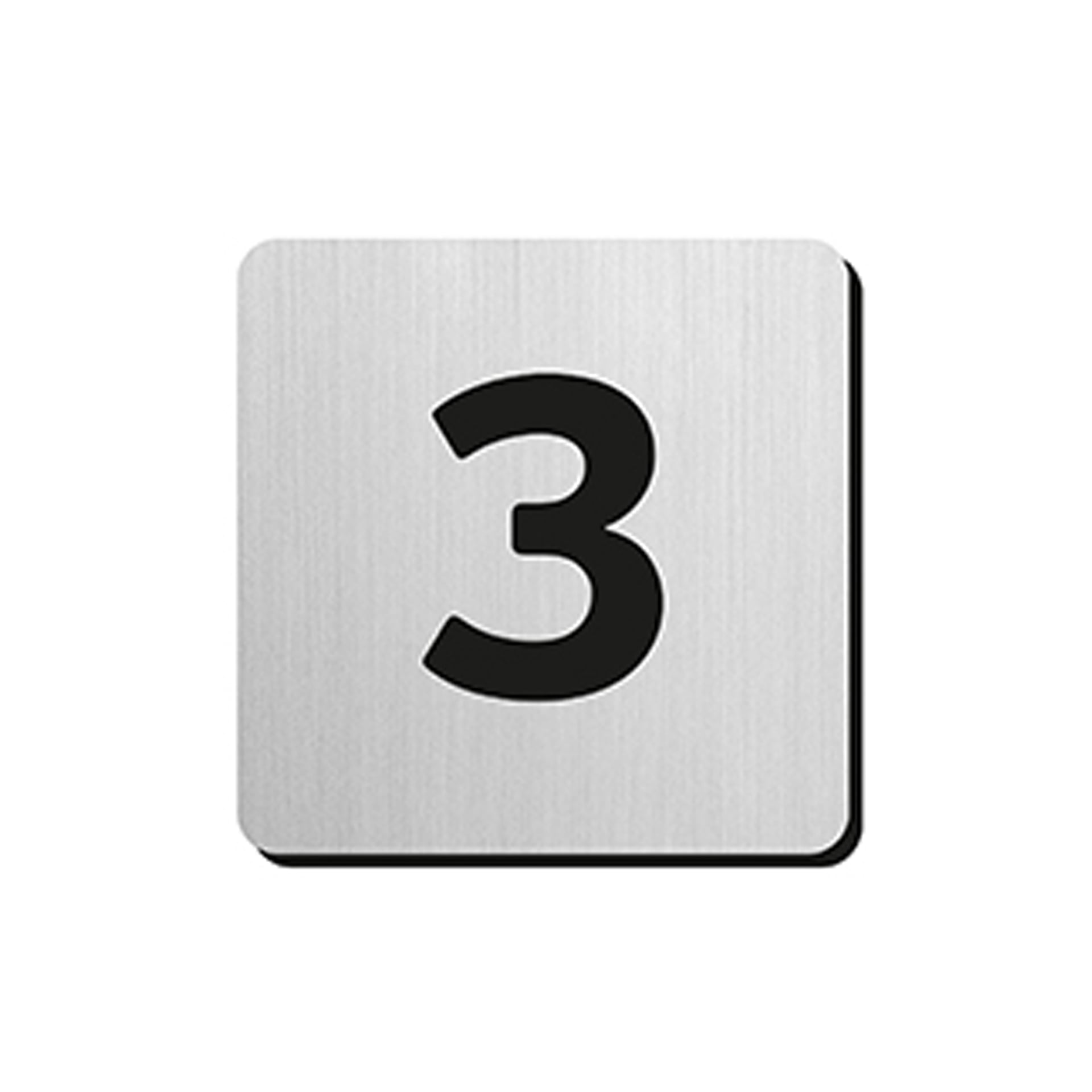 JNF - PIKTOGRAM ČÍSLICA "3" IN.34.300 - 75 mm - nalepovacia